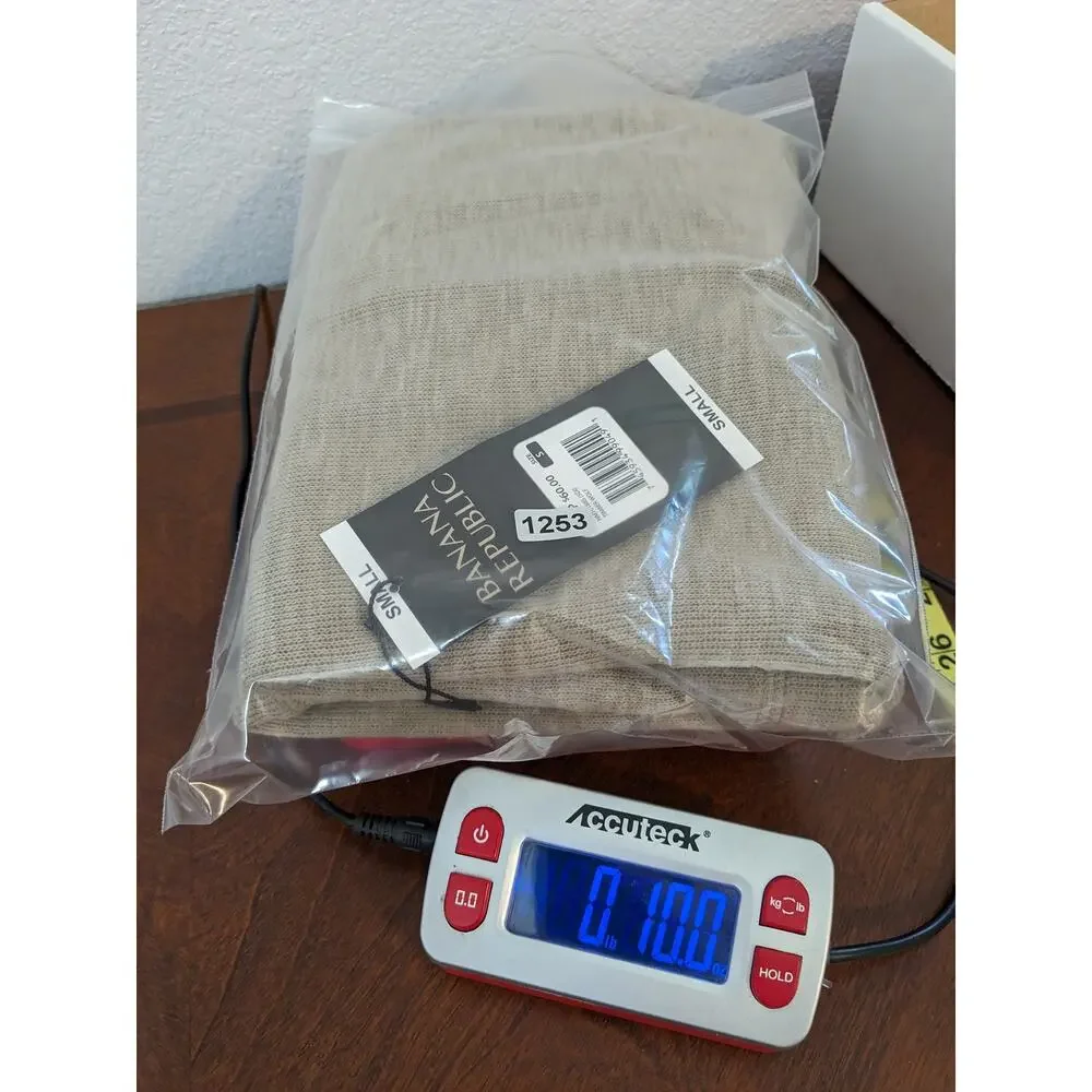 Banana Republic Double Knit Shirt S Beige Crewneck Long Sleeves Layering…‎